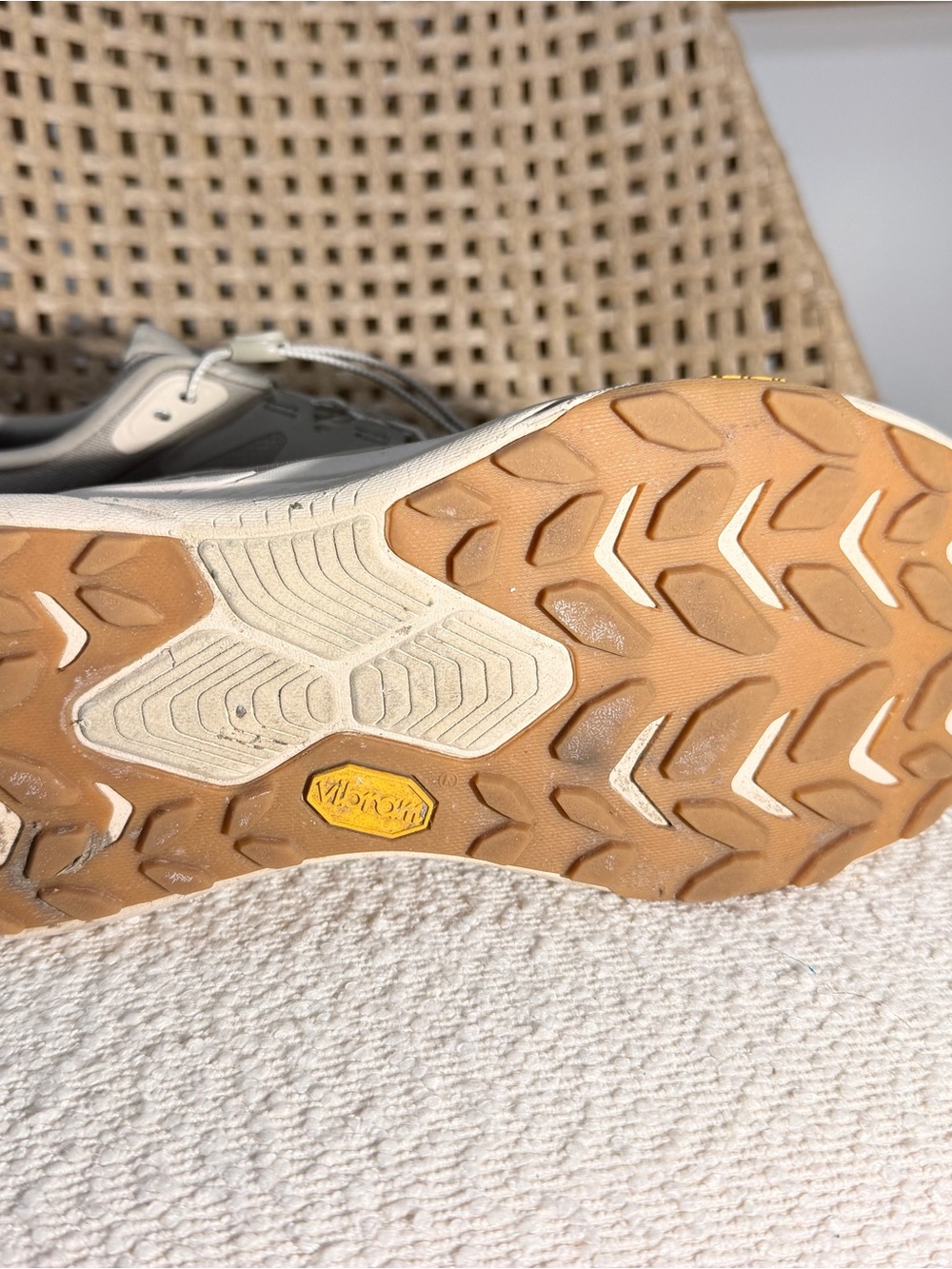 HOKA Transport Trail Shoe in Beige and Tan - Picture 6 of 7